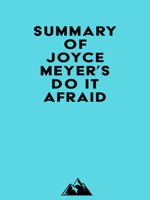 cover image of Summary of Joyce Meyer's Do It Afraid